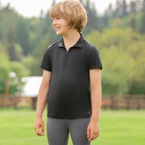 NWT Kerrits Kids' Ice Fil® Lite Short Sleeve Riding Shirt, L